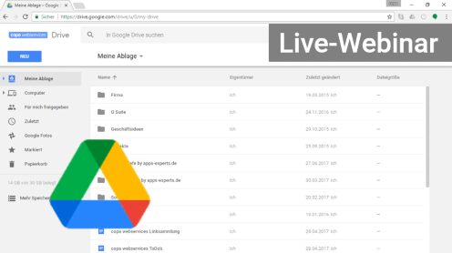 Google Drive Webinar
