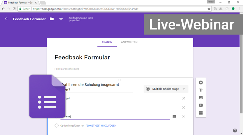 Google Formulare Webinar