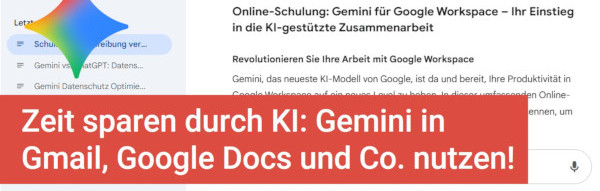 Gemini KI-Tools in Google Workspace