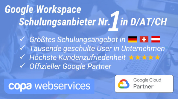 copa webservices - Google Workspace Schulungsanbieter Nr. 1